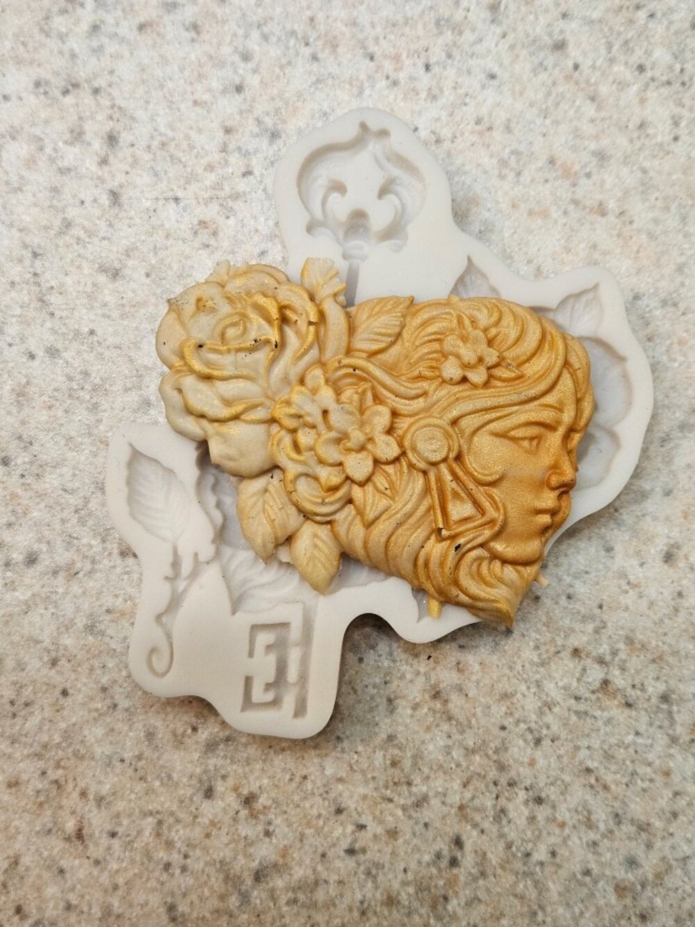 Woman key Silicone mold